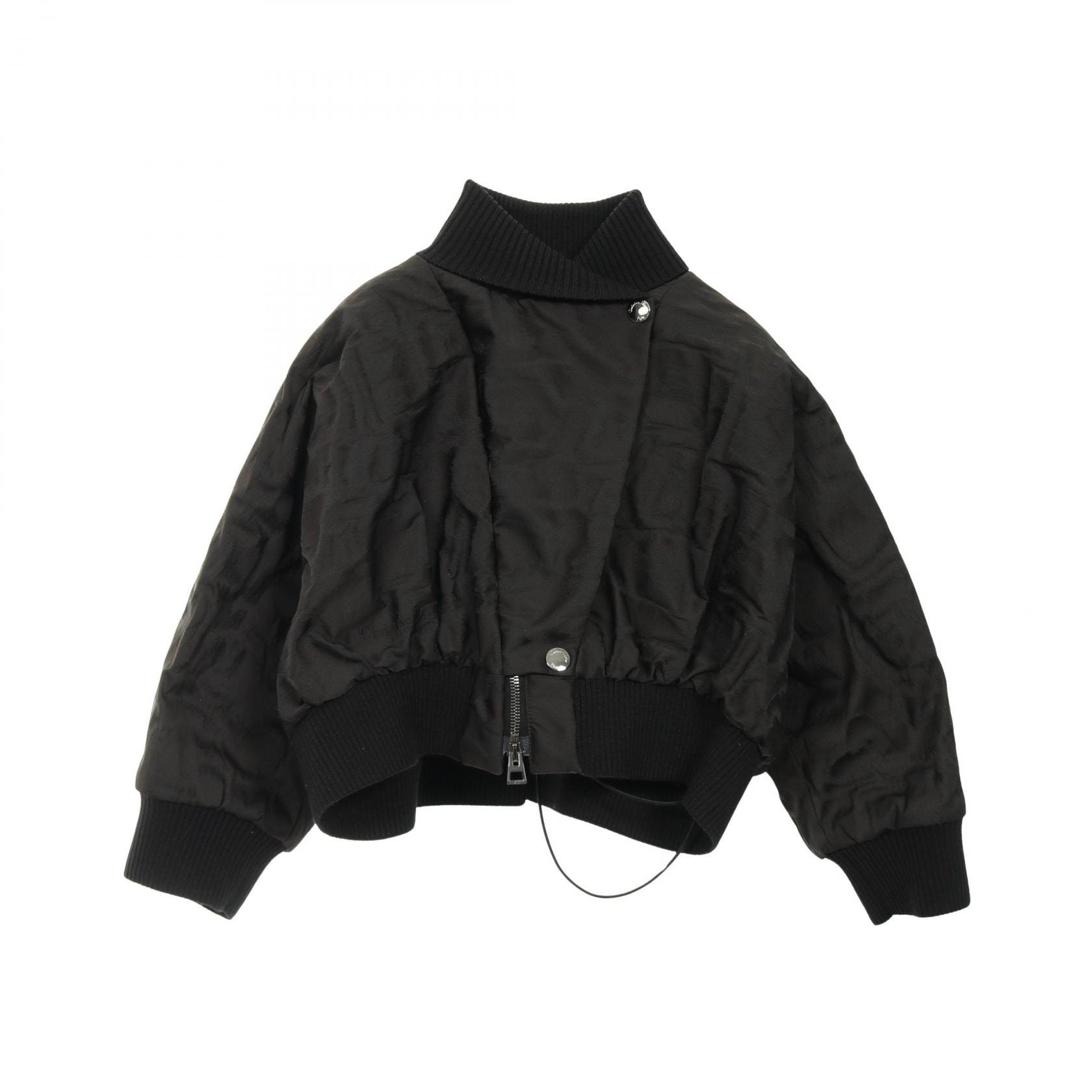 ディオール Dior クロップド 衣料品 アウター ポリエステル レディース ブラック系 【中古】