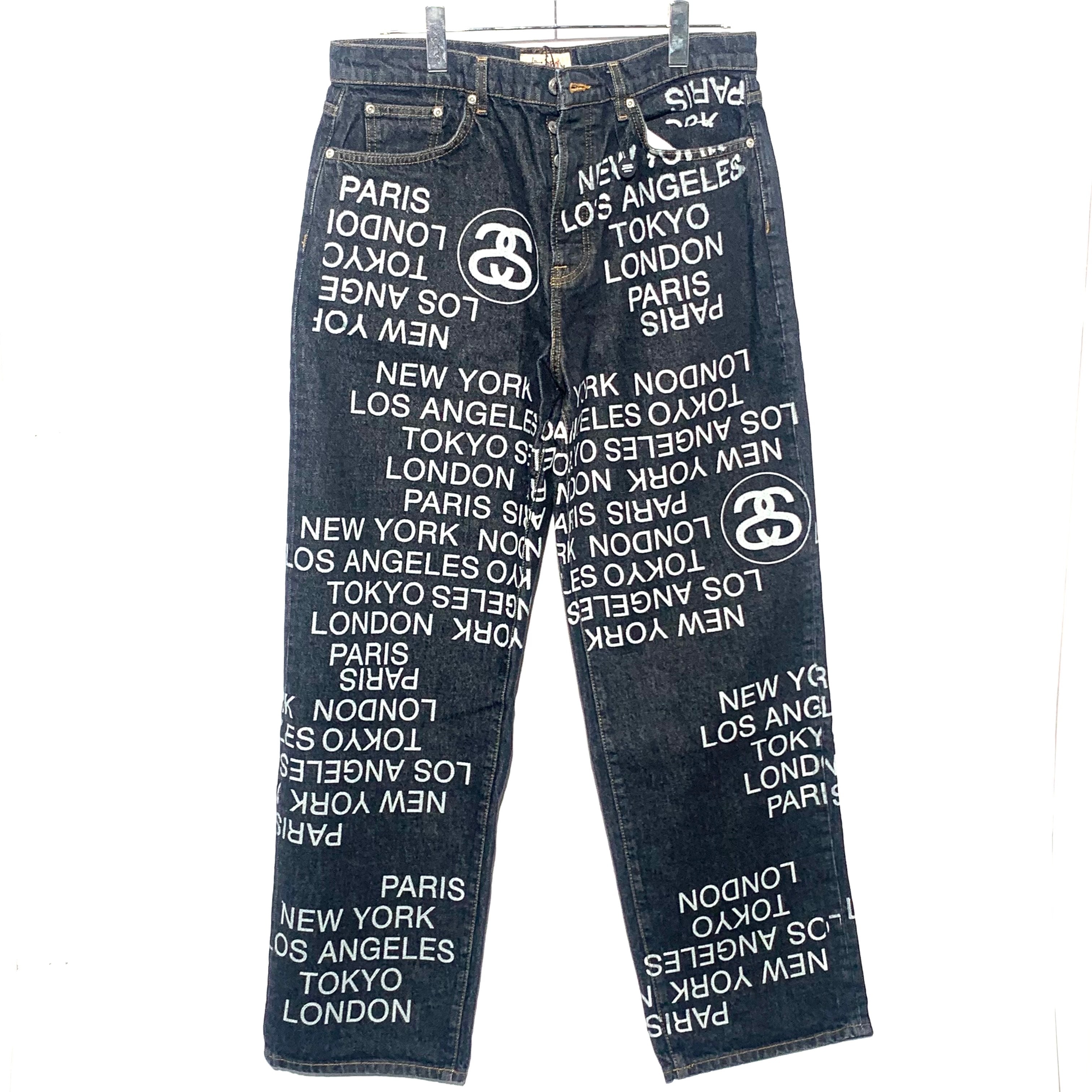 Stussy Big Ol' Jean City Link Denim "Washed Black"