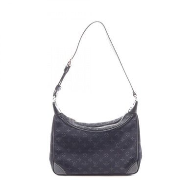 ルイ・ヴィトン LOUIS VUITTON リトルブローニュ ハンドバッグ バッグ ファブリック レザー モノグラム・サテン ノワール レディース ブラック系 M92142 【中古】