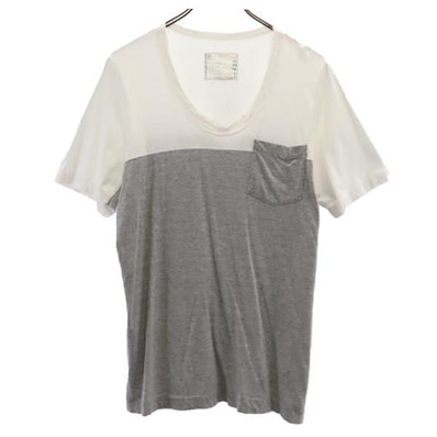 Sacai サカイ 日本製 半袖 Tシャツ 3 グレー系 胸ポケット