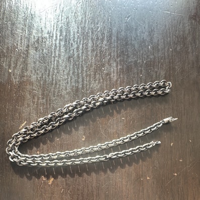 Chrome Hearts Paper Chain Necklace "Silver"