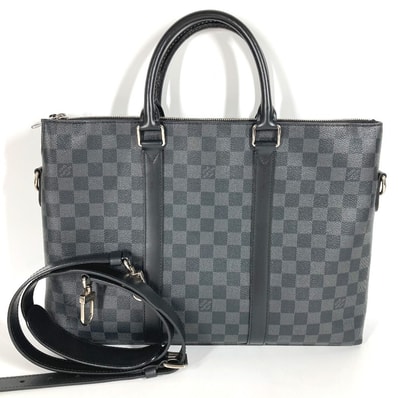 ルイヴィトン LOUIS VUITTON アントン・ブリーフケース N40024 ダミエグラフィット カバン 2WAYバッグ 書類バッグ ショルダーバッグ ハンドバッグ ビジネスバッグ ダミエグラフィットキャンバス ブラック