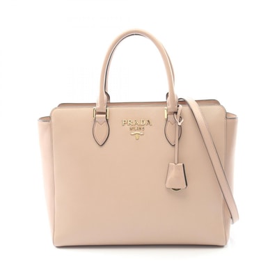 プラダ PRADA トートバッグ バッグ サフィアーノレザー レディース ピンク系 【中古】