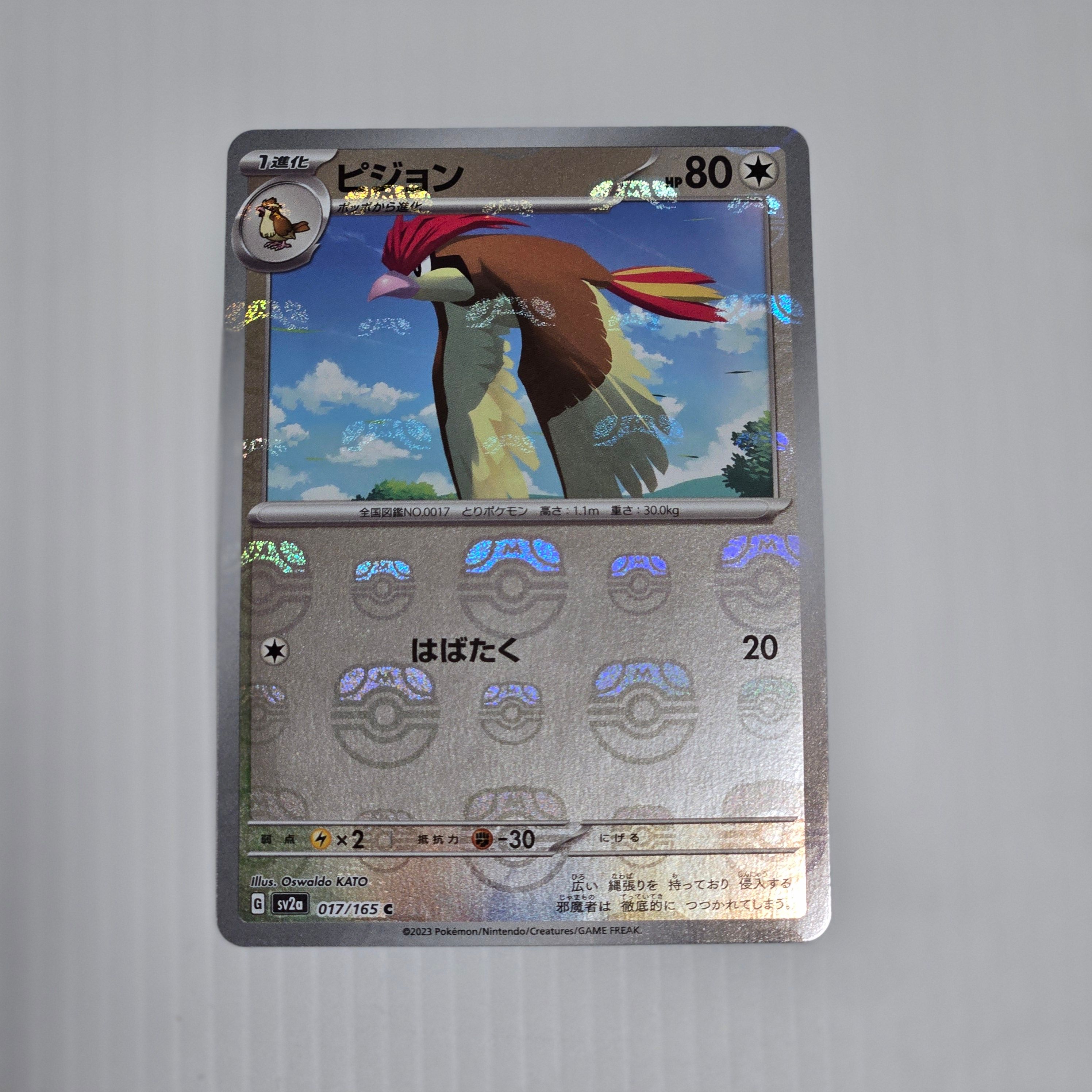 ピジョン C: マスターボールミラー[SV2a 017/165](強化拡張パック「ポケモンカード151」)