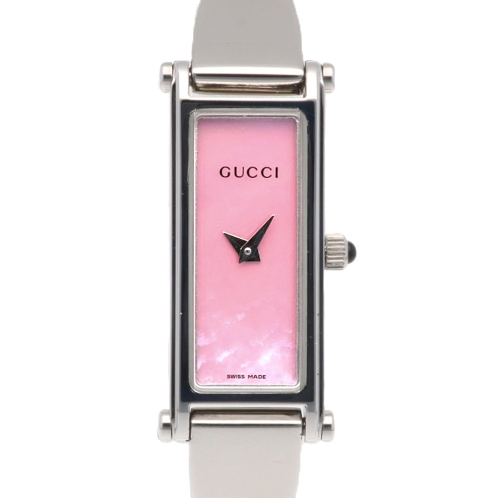グッチ 腕時計 時計 ステンレススチール 1500L クオーツ 磨き直し済 レディース 1年保証 GUCCI  中古