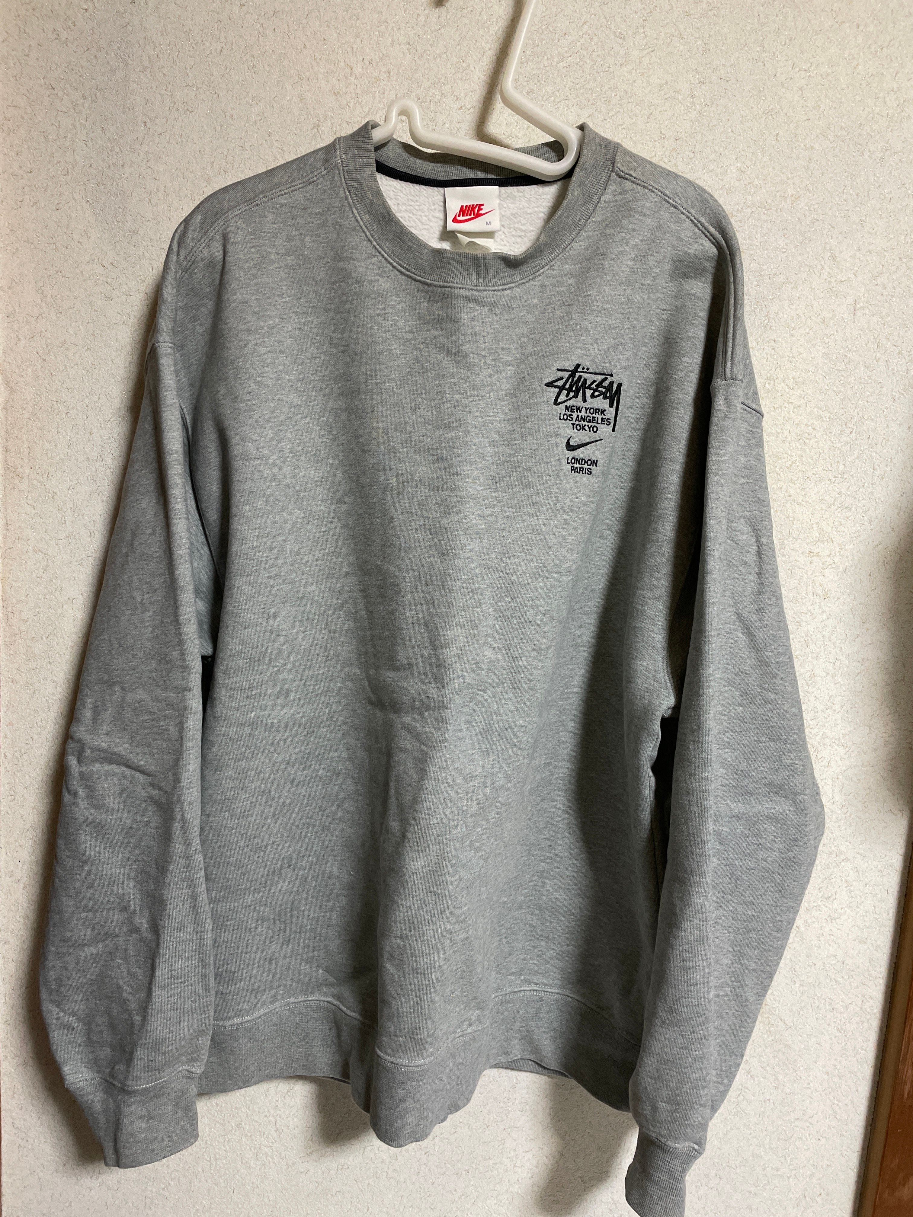 Nike x Stussy International Crewneck Sweatshirt (US Size) "Grey" DC4198-050