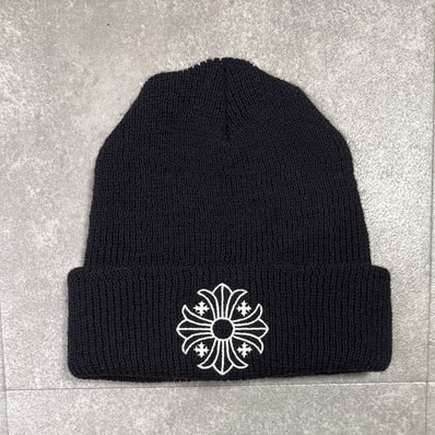 Chrome Hearts Wool Watch Cap CH Plus "Black/White"