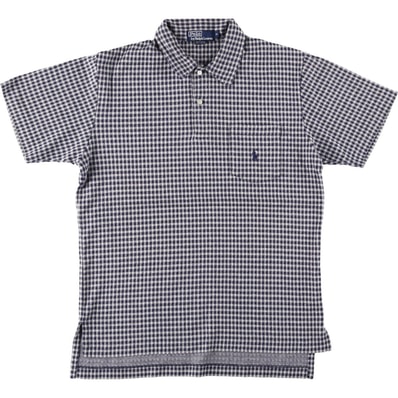 古着 ラルフローレン Ralph Lauren POLO by Ralph Lauren ギンガムチェック 半袖 チェック ポロシャツ メンズM相当/eaa644716