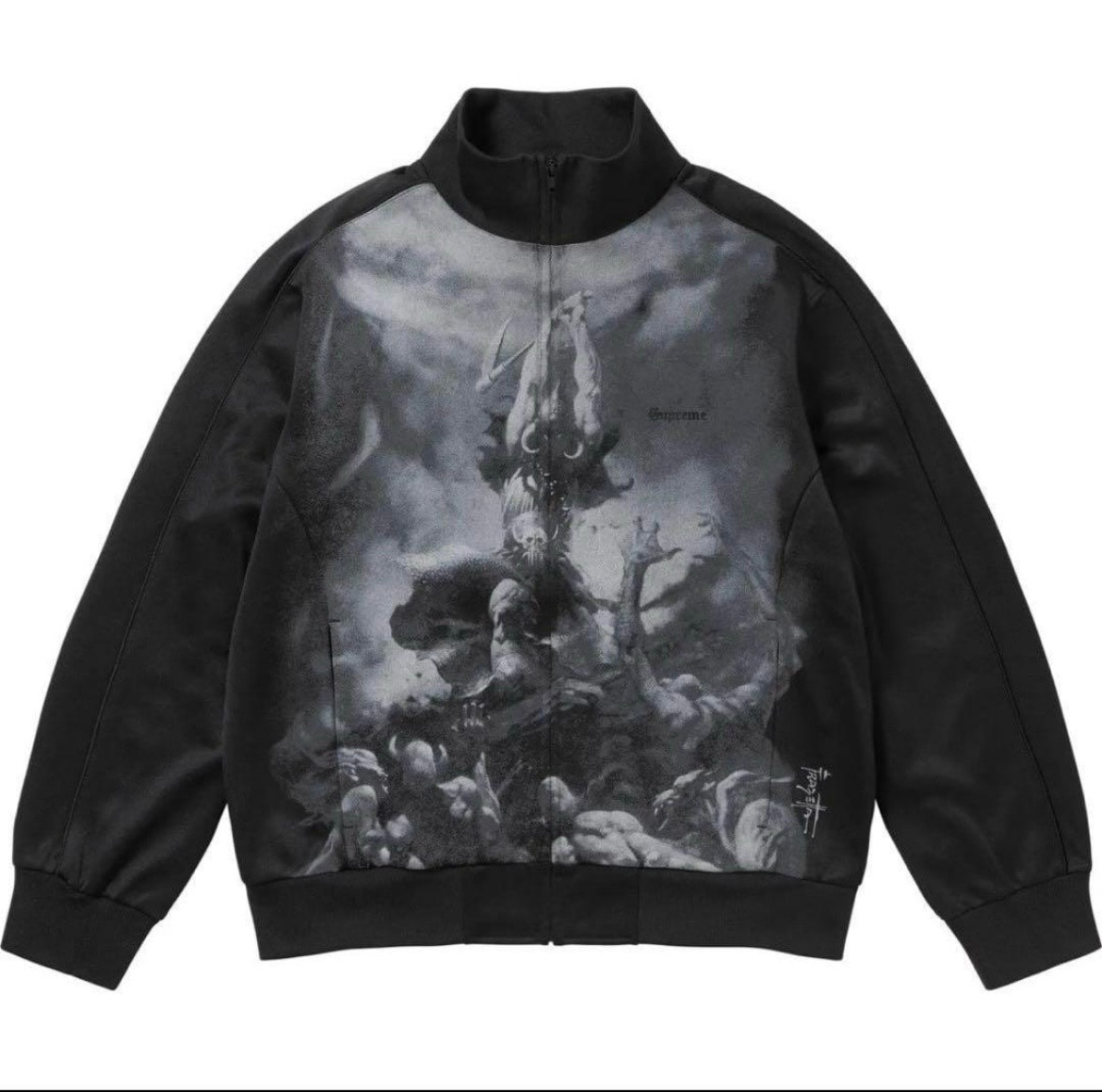 Supreme Patchwork Velour Track Jacket 