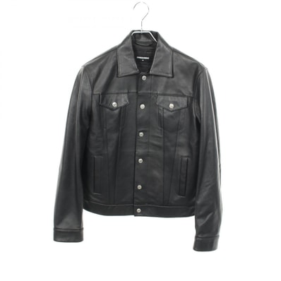 ディースクエアード DSQUARED2 ブルゾン 衣料品 アウター レザー メンズ ブラック系 【中古】