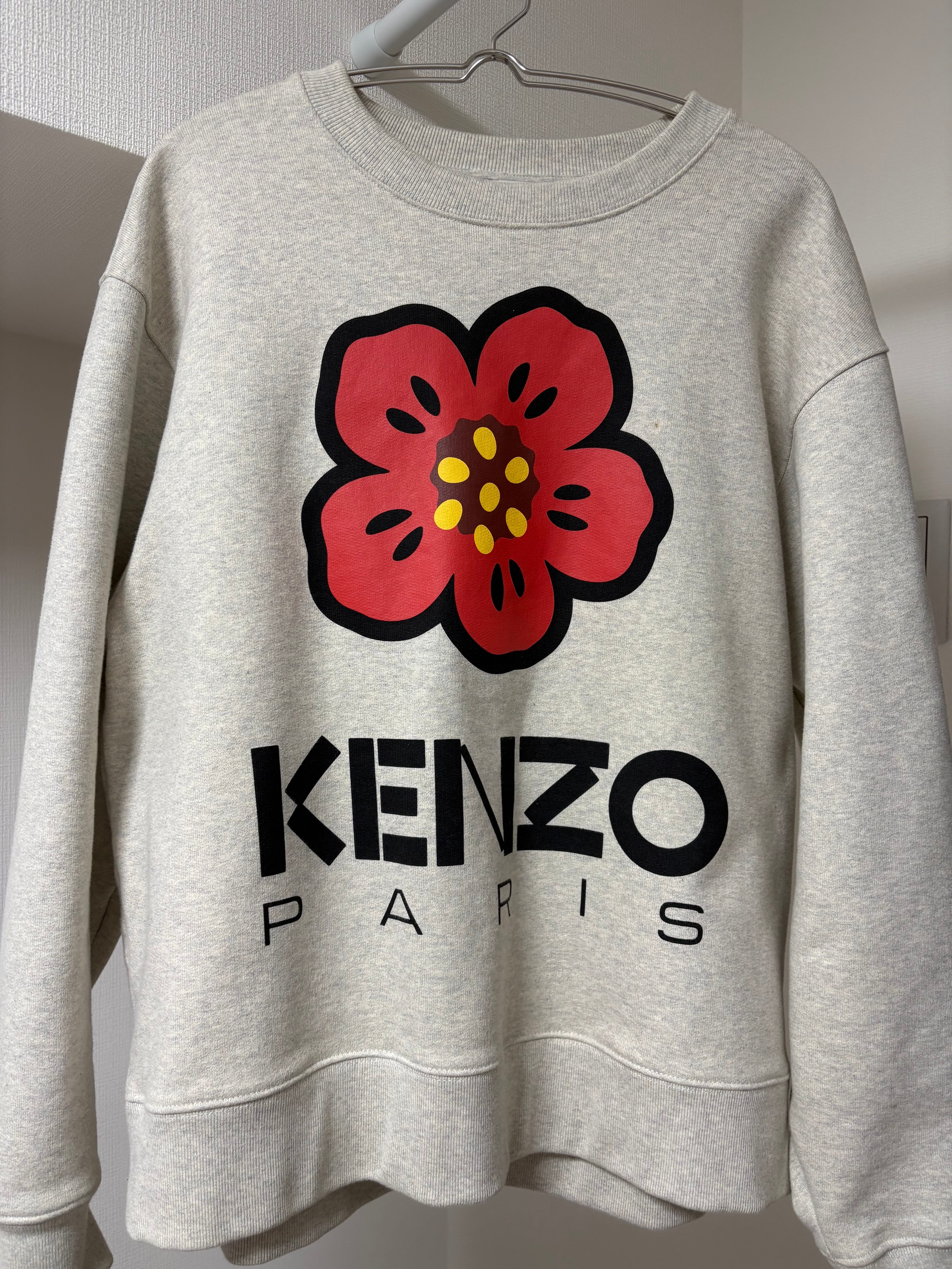 KENZO 'BOKE FLOWER' Sweat "Pearl Grey"