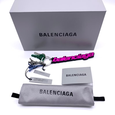 BALENCIAGA Women's Biker Balenciaga Charm/Keyring "Pink/Black"