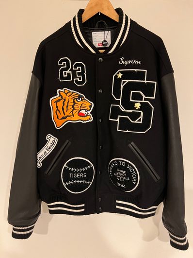 Supreme Tiger Varsity Jacket "Black"