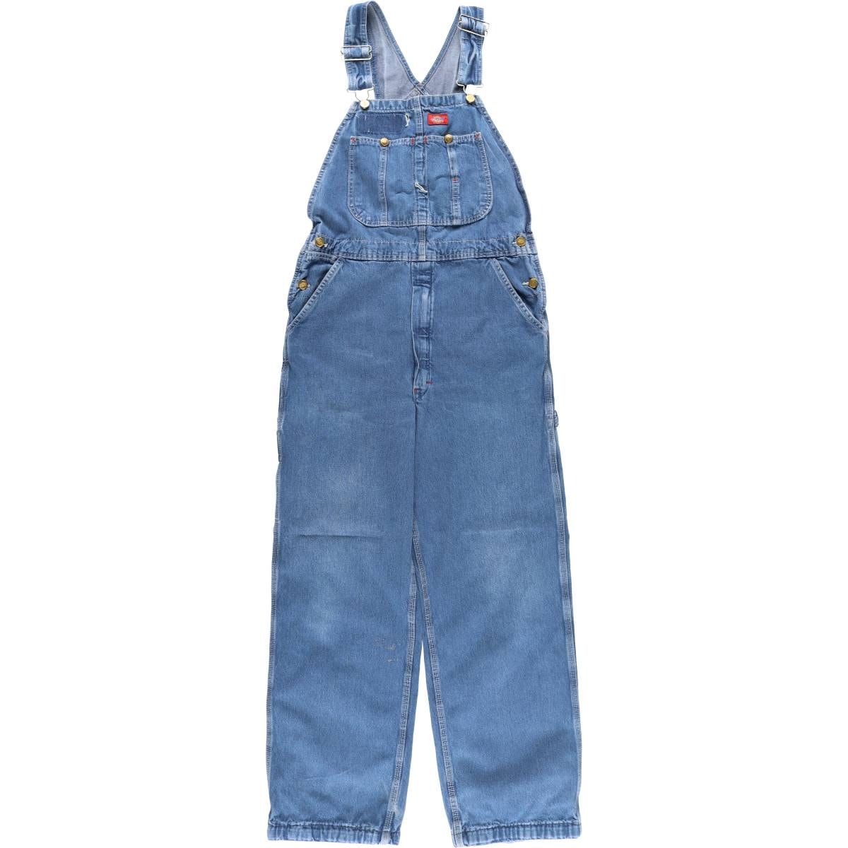 古着 ディッキーズ Dickies デニムオーバーオール メンズw33相当/eaa459732