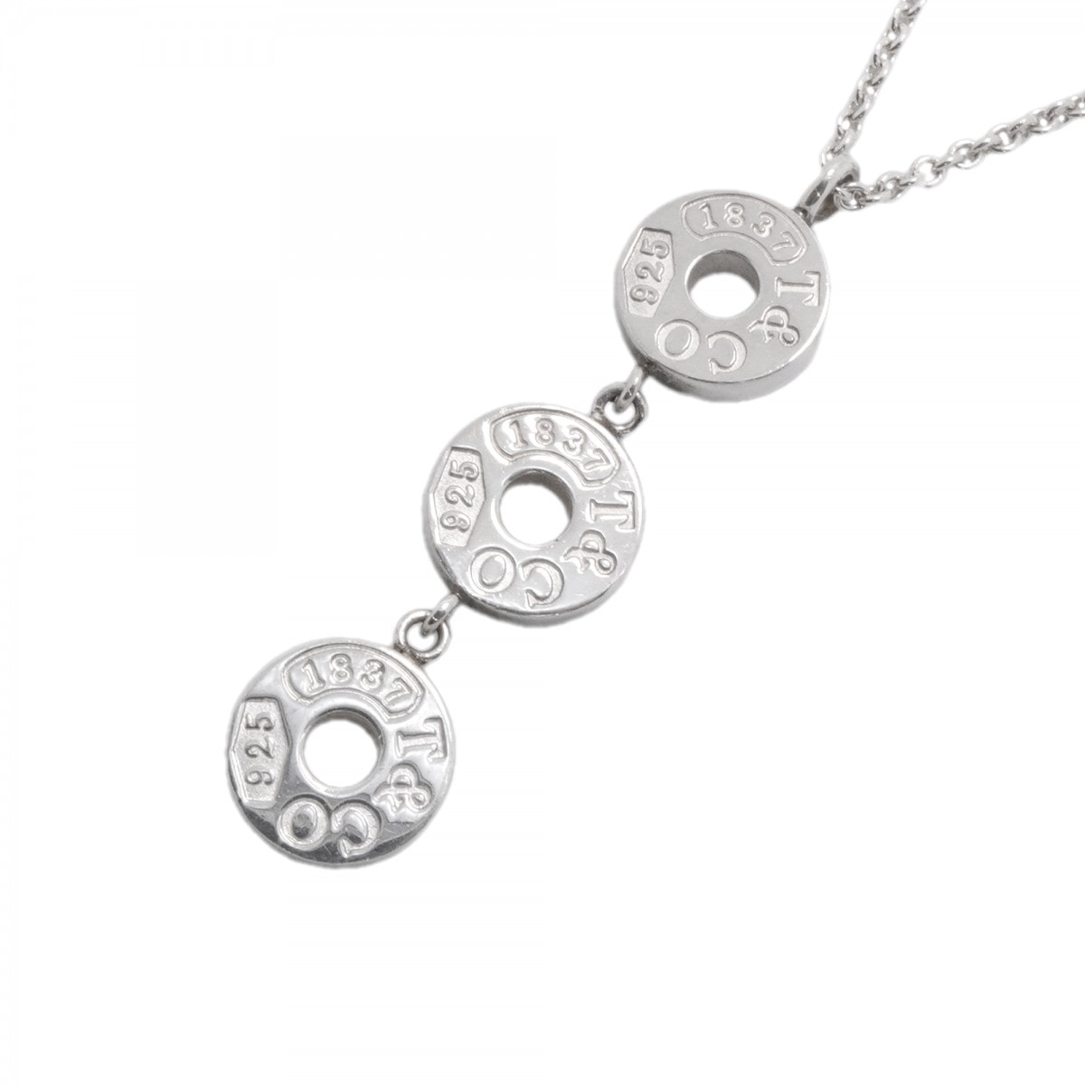 【6jgb0346-k】ティファニー ネックレス トリプルサークル シルバー925【中古】レディース