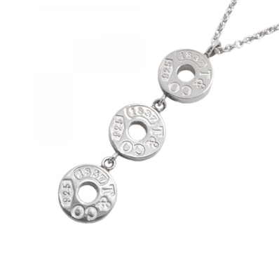 【6jgb0346-k】ティファニー ネックレス トリプルサークル シルバー925【中古】レディース