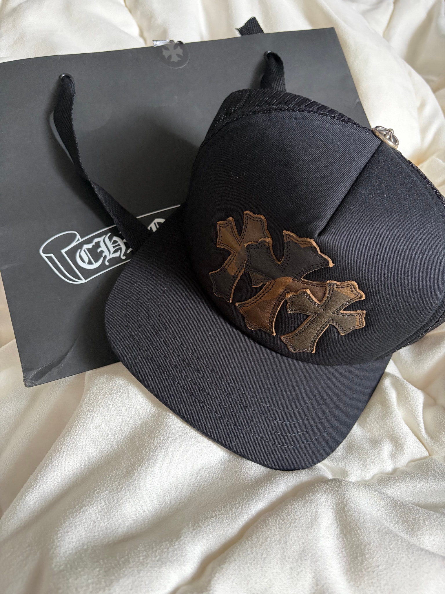 Chrome Hearts Cemetery Trucker Hat "Black/Camo"