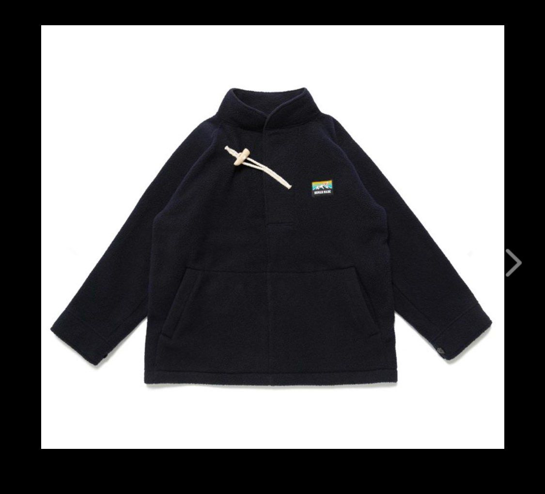 HUMAN MADE OUTDOOR P/O FLEECE JACKET "White"