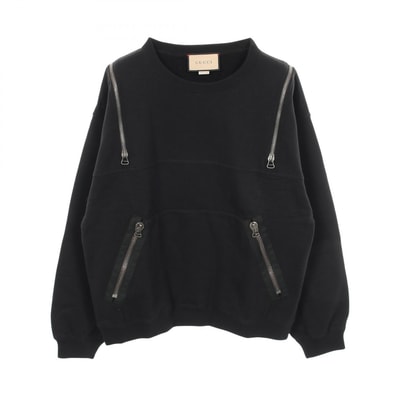 グッチ GUCCI Metamorfosi Sweatshirt スウェット 衣料品 トップス コットン メンズ ブラック系 715897 【中古】