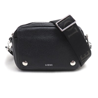 LOEWE ロエベ ペブル メッセンジャーバッグ スモール ショルダーバッグ ブラック BANBPCBX01 メンズ【中古】【美品】