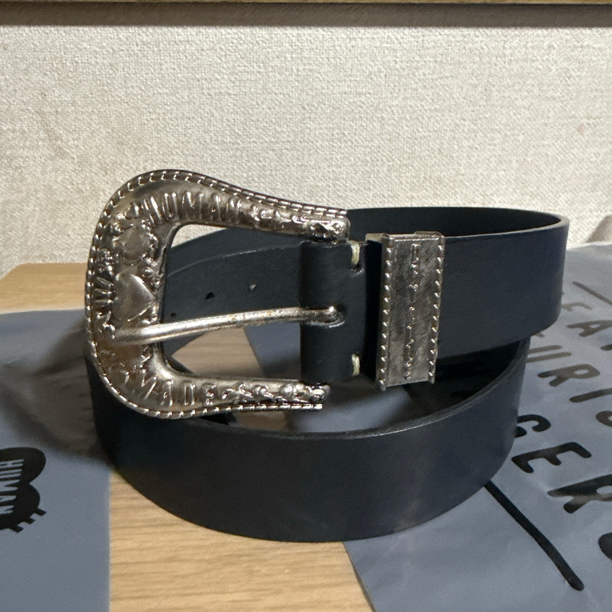 HUMAN MADE Western Leather Belt "Black"