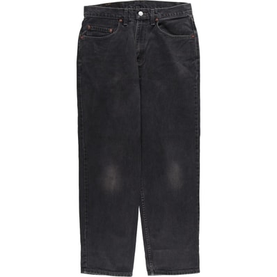古着 00年代 リーバイス Levi's 550 RELAXED FIT TAPERED LEG ブラックデニム テーパードデニムパンツ USA製 メンズw32相当/eaa596961