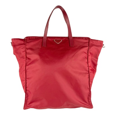プラダ PRADA ショルダーバッグ ハンドバッグ ナイロン レッド ユニセックス【中古】 z9544