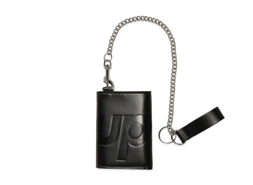 Supreme Leather Chain Wallet (25FW) "Black"