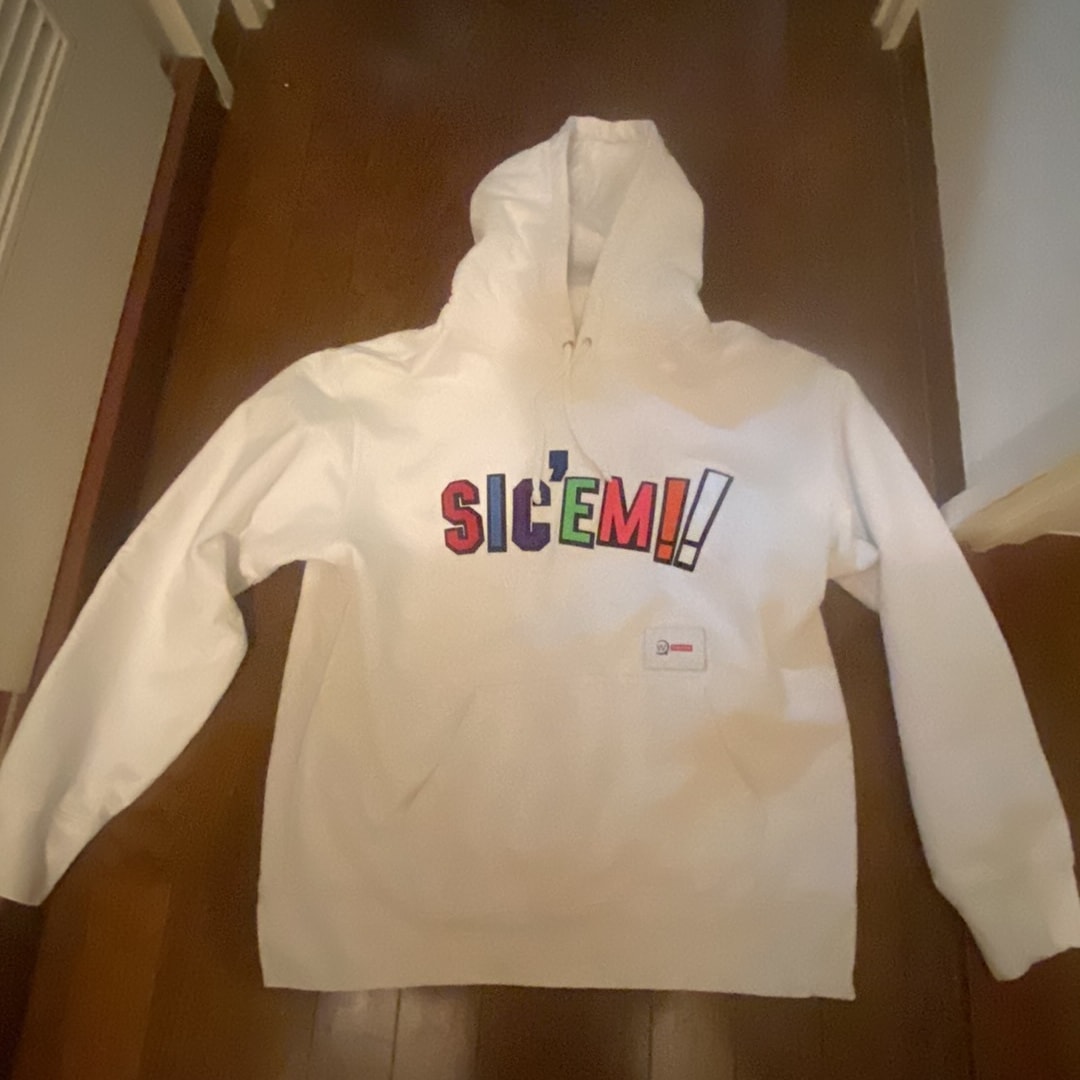 Supreme x WTAPS Sic'em! Hooded Sweatshirt "White"