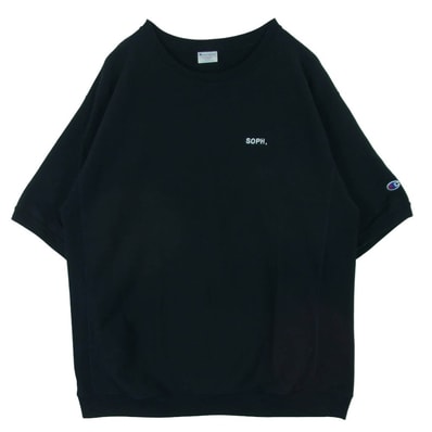 SOPHNET. ソフネット 25SS C8-B018 Champion REVERSE WEAVE BASIC CREWNECK SWEAT ロゴ刺繍 チャンピオン リバースウィーブ スウェット 半袖 スウェットシャツ XL【中古】