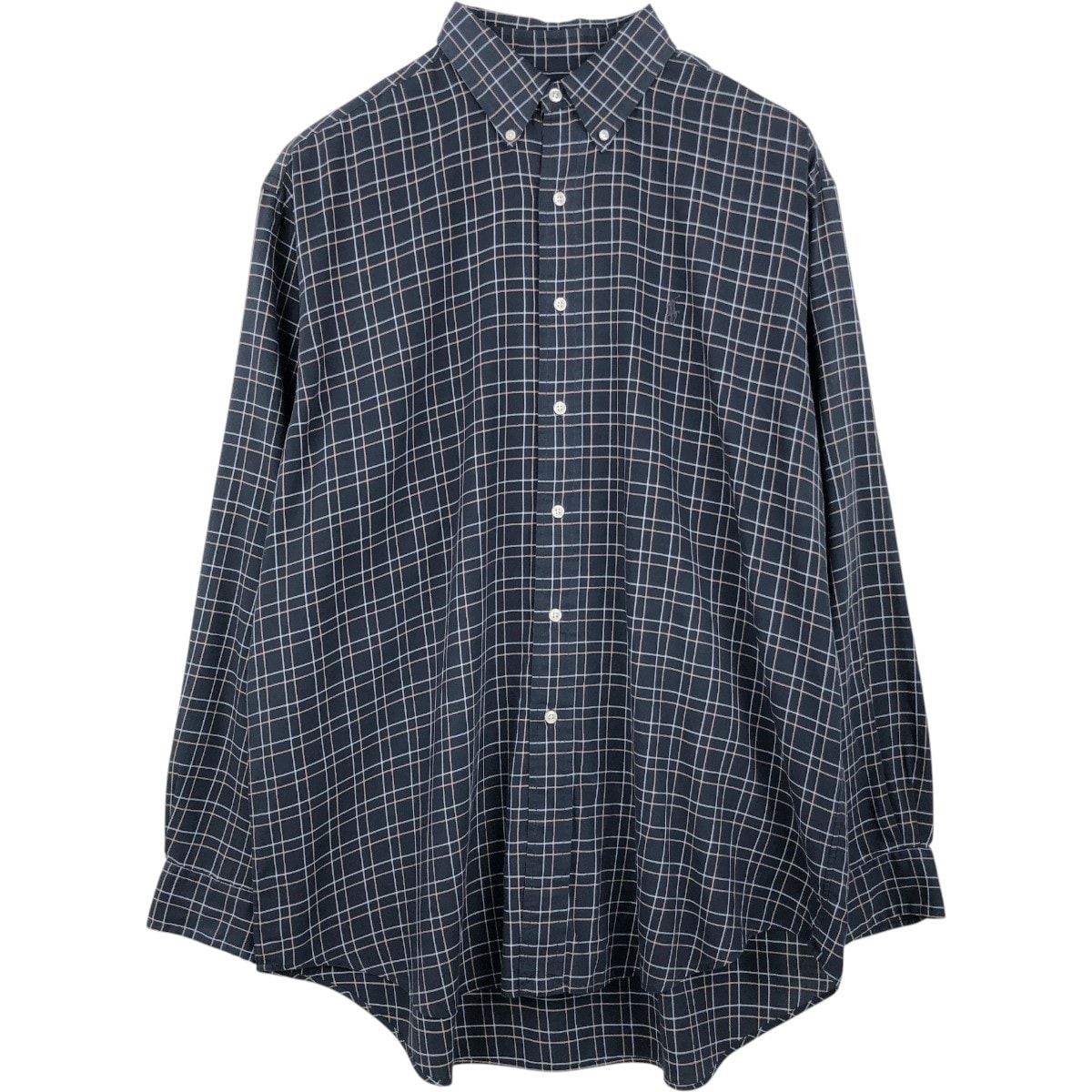 古着 ラルフローレン Ralph Lauren BLAKE 長袖 ボタンダウンチェックシャツ メンズL相当/eaa662049