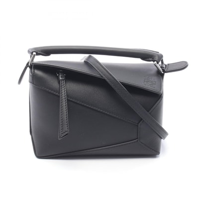 ロエベ LOEWE パズルエッジ ミニ 2WAY ハンドバッグ バッグ レザー レディース ブラック系 A510P88X491100 【新品】