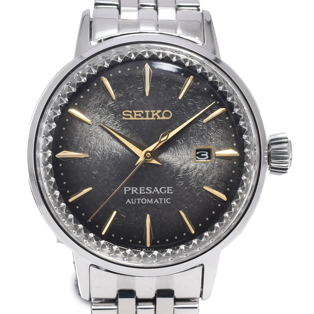 セイコー SEIKO SRRW003/2R05-00C0 プレサージュ カクテルタイム Night-time Tokyo 自動巻き レディース 良品 箱付き 腕時計 L#150831