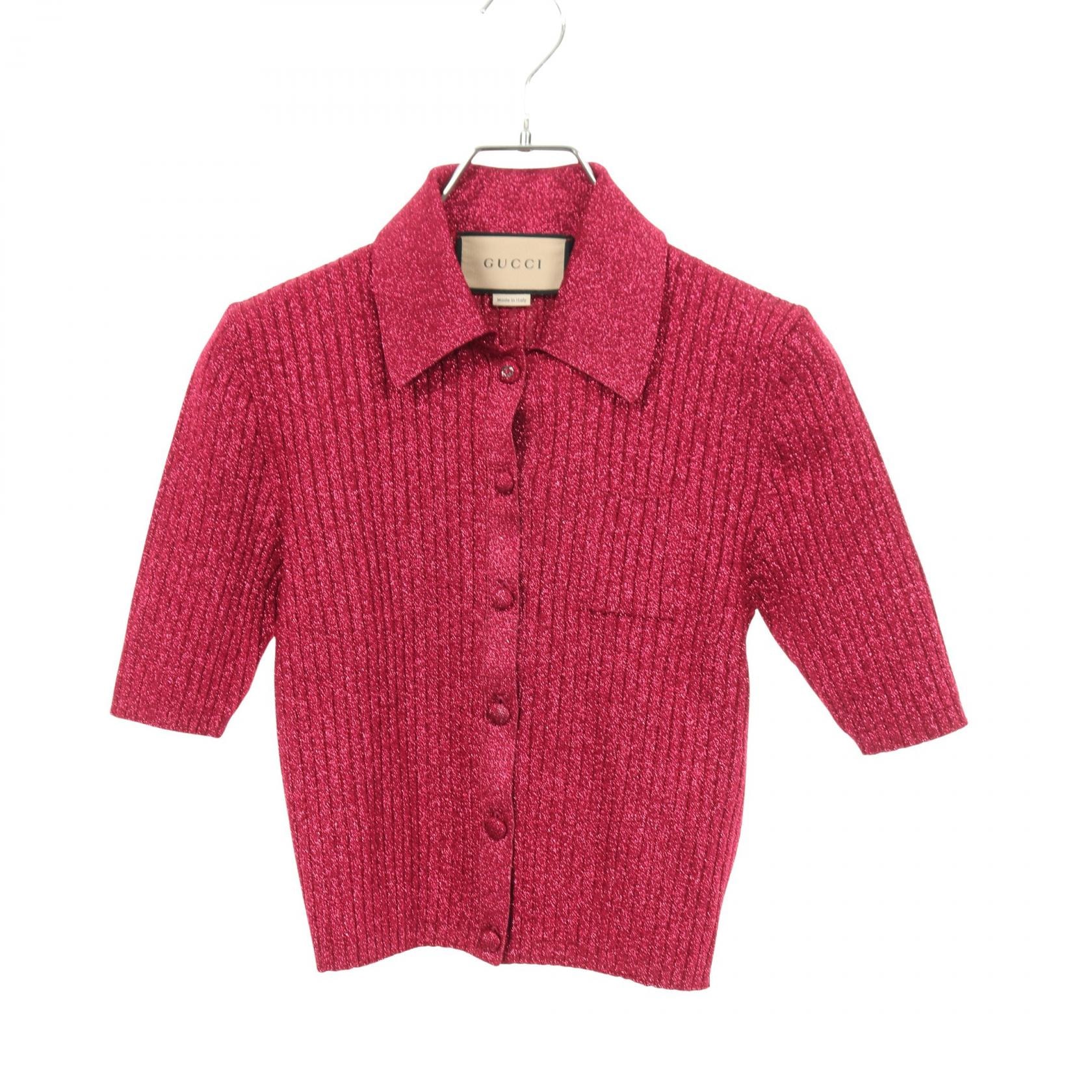 グッチ GUCCI ニット 衣料品 トップス レーヨン レディース ピンク系 782111 【中古】