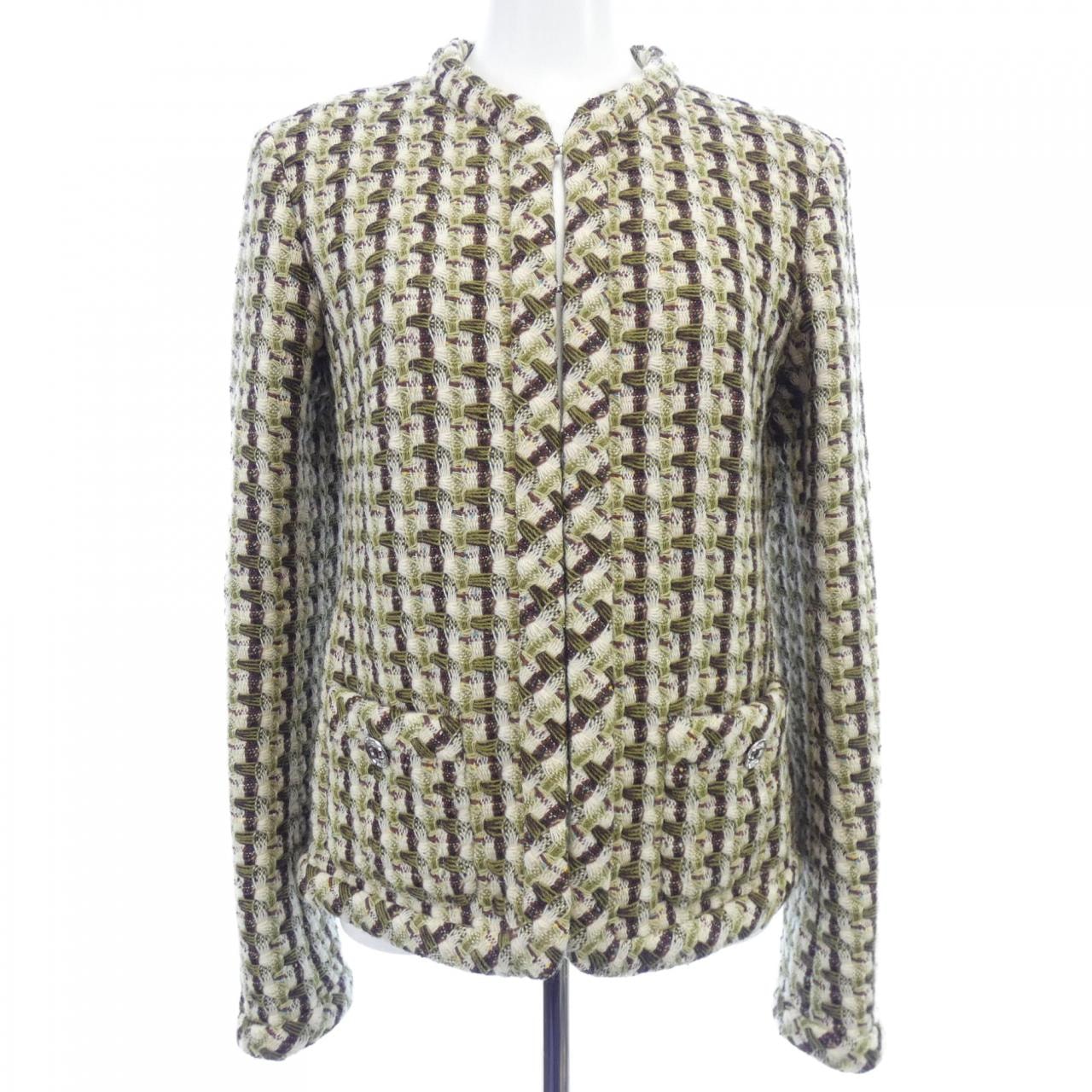 シャネル CHANEL P75217V66707 23A ノーカラージャケット