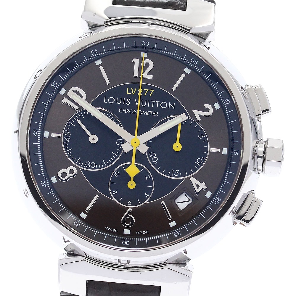ルイ・ヴィトン タンブール クロノグラフ エルプリメロ メンズ 【中古】