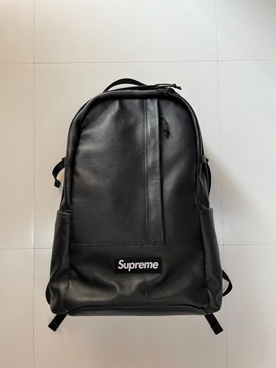 Supreme Leather Backpack "Black"