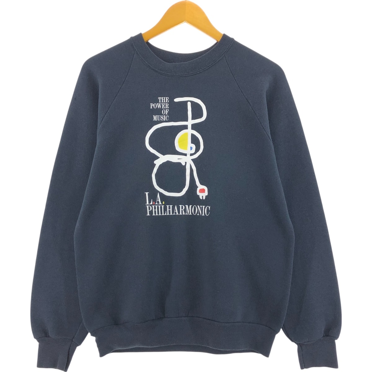 古着 80~90年代 フルーツオブザルーム FRUIT OF THE LOOM プリントスウェットシャツ トレーナー USA製 メンズL相当 ヴィンテージ/eaa512872