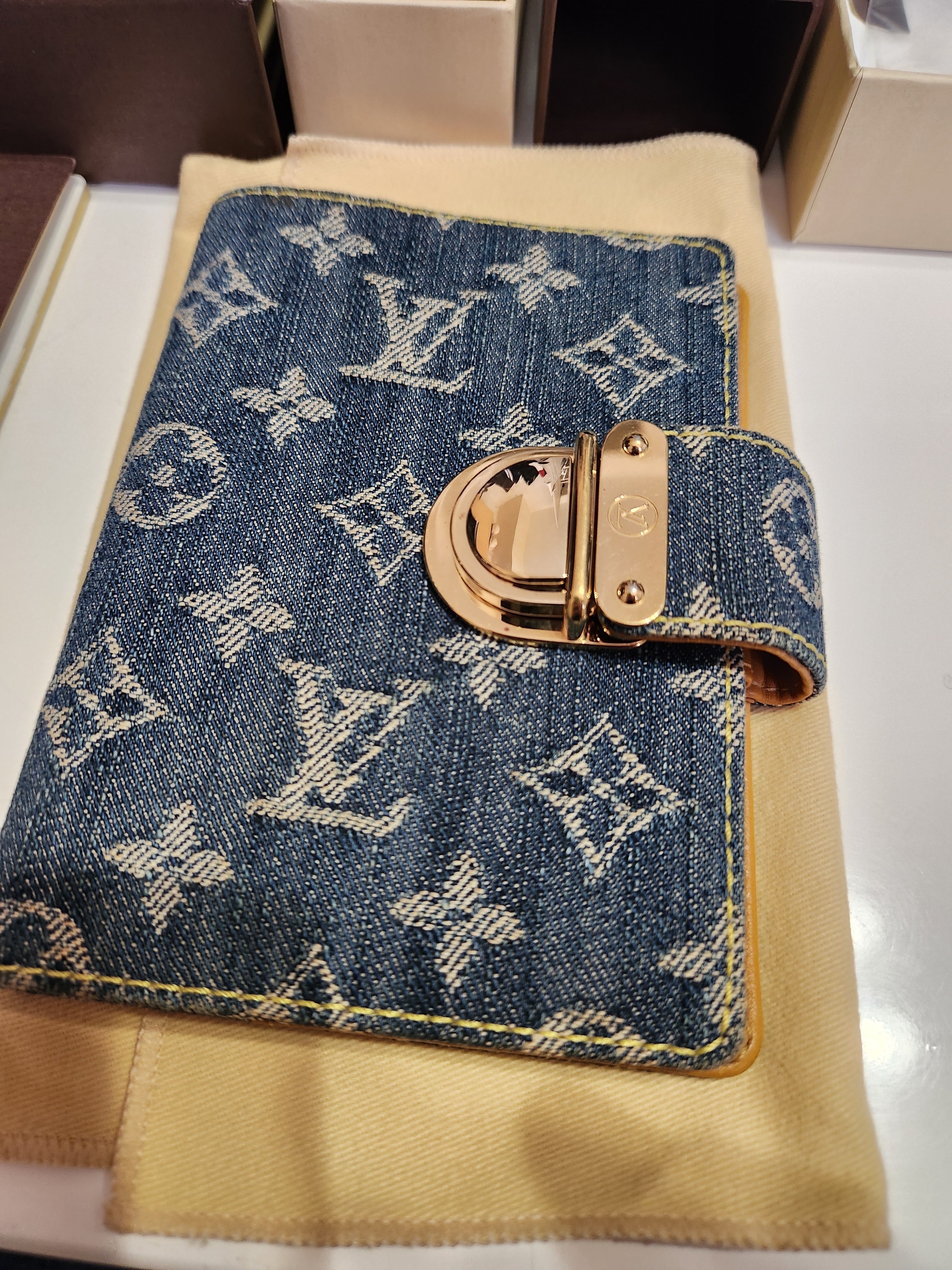 Louis Vuitton Agenda PM Monogram Denim
