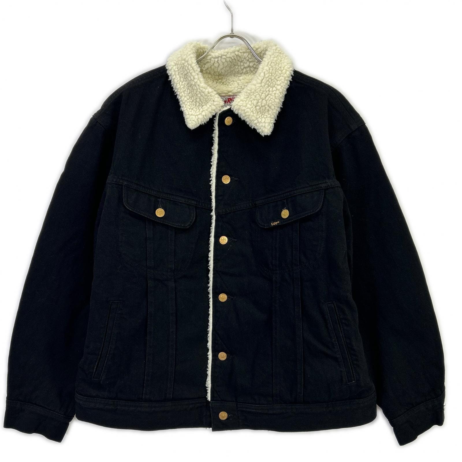 リー 24年年製 LM0725 ブラック Gジャン 裏ボアトラッカージャケット XL