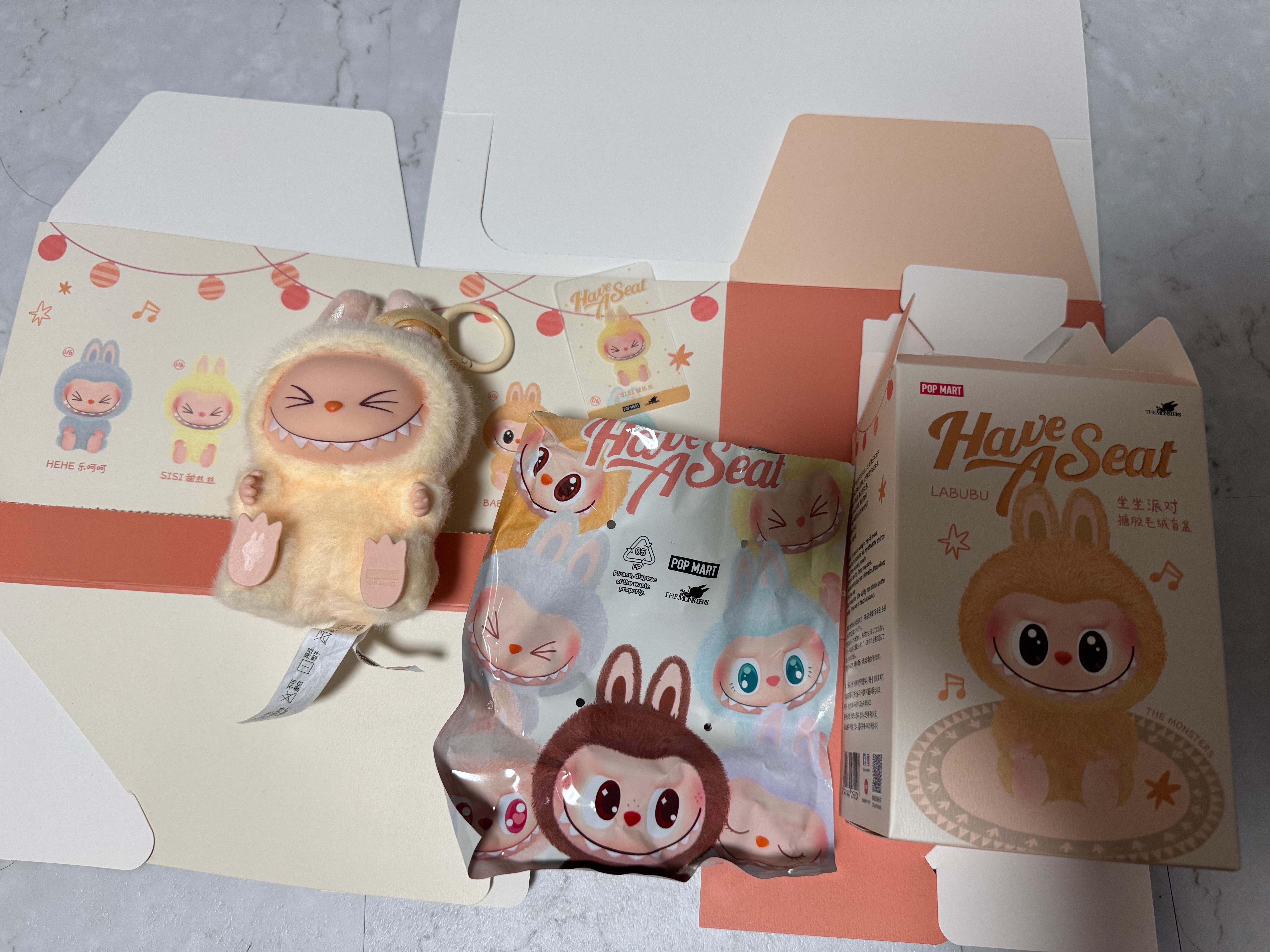 POP MART THE MONSTERS (LABUBU) Have a Seat Plush Series SISI