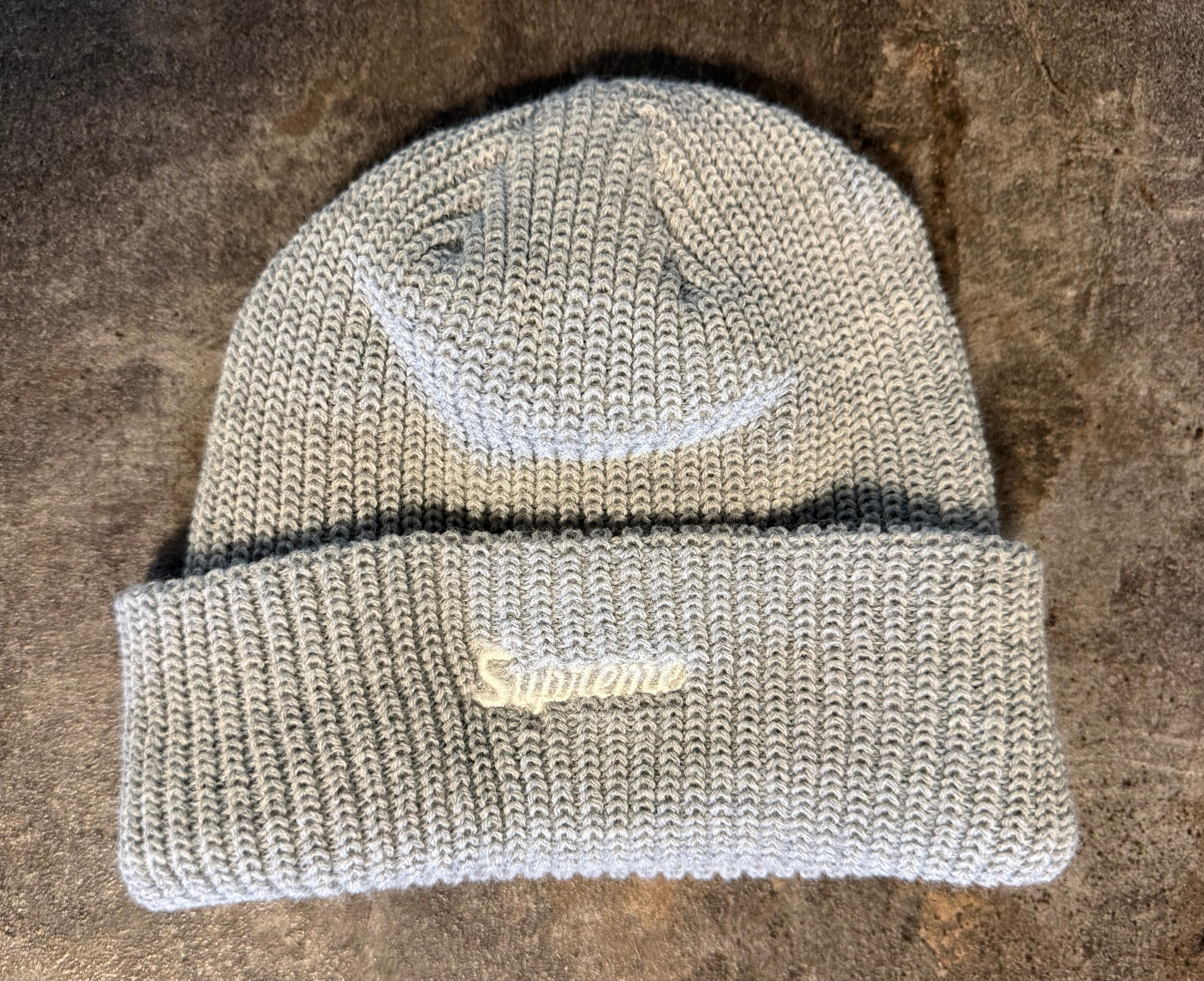 Supreme Loose Gauge Beanie (25FW)  "Heather Grey"