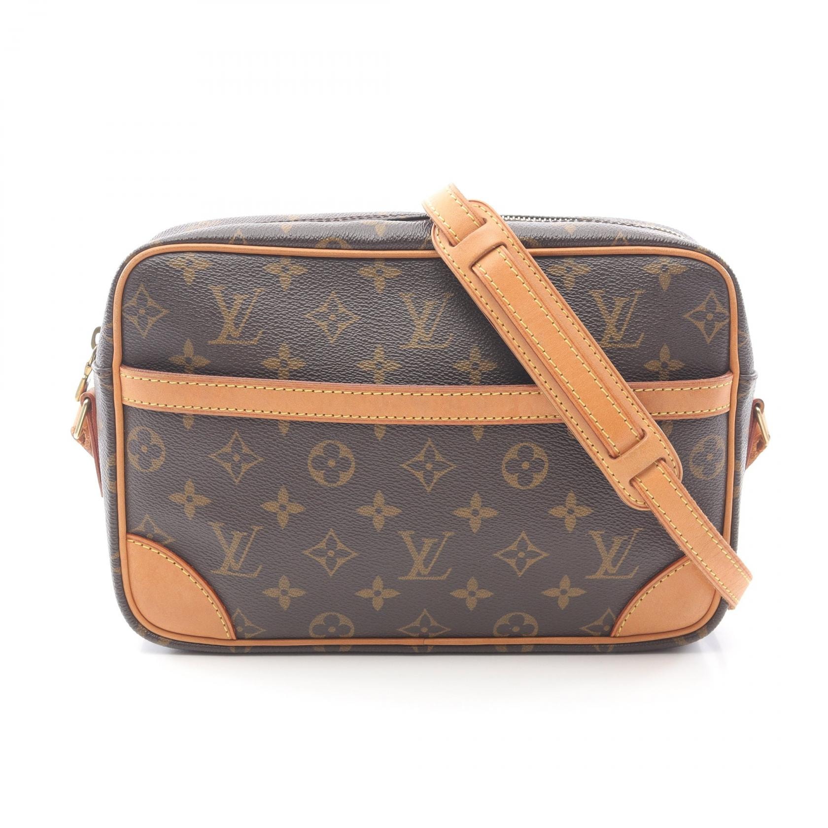 ルイ・ヴィトン LOUIS VUITTON トロカデロ27 ショルダーバッグ バッグ PVCコーティングキャンバス レザー モノグラム レディース ブラウン系 M51274 【中古】