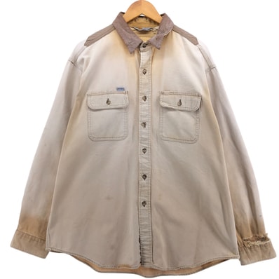 古着 ~90年代 カーハート Carhartt 長袖 ダックワークシャツ メンズXL相当 ヴィンテージ/eaa564710