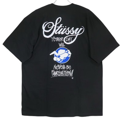 新品同様 STUSSY ステューシー AKITA LIMITED EDITION TEE 秋田 リミテッド エディション Tシャツ ブラック 限定 ショートスリーブ 半袖 カットソー サイズXL