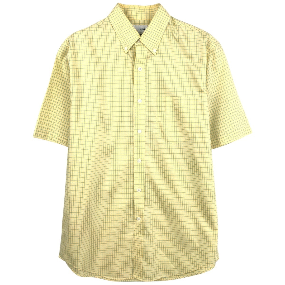 古着 エルエルビーン L.L.Bean TRADITIONAL FIT 半袖 ボタンダウン チェックシャツ メンズS相当/eaa668771