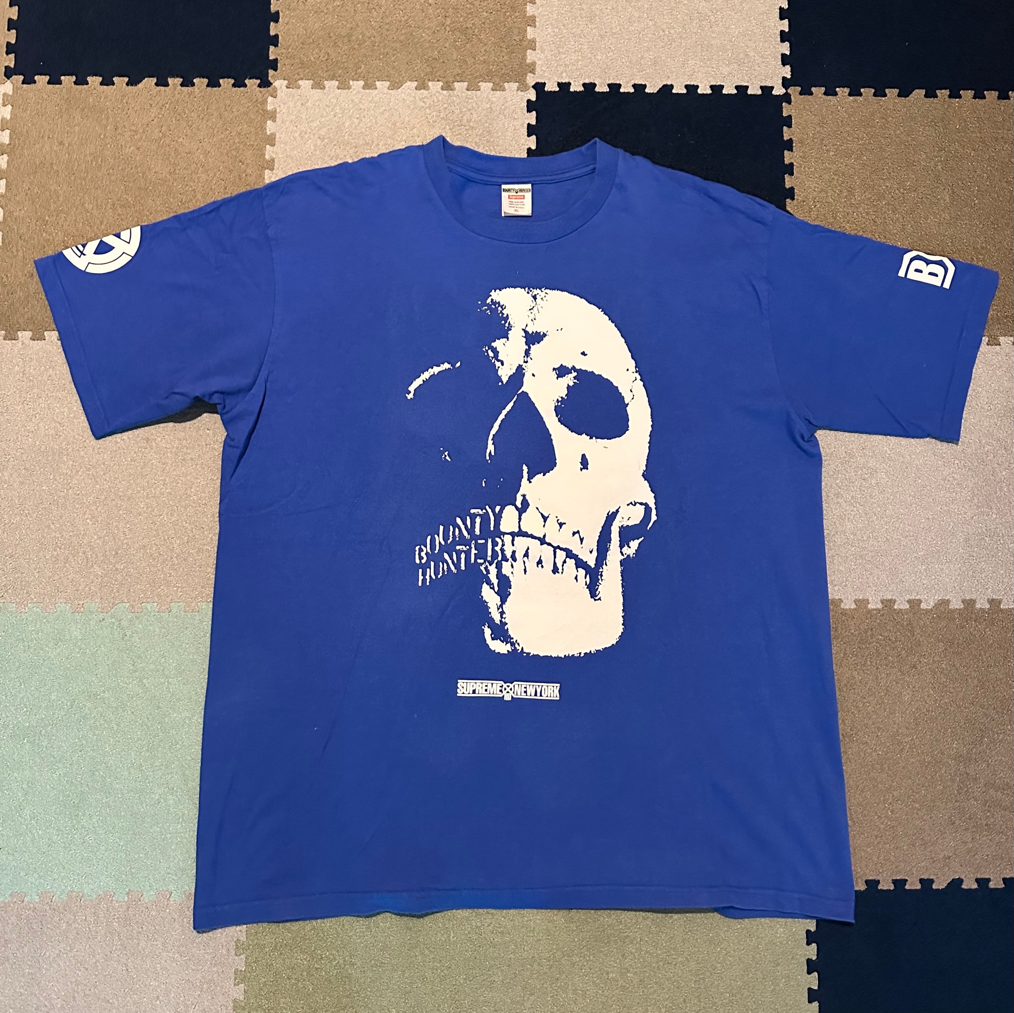 Supreme Bounty Hunter Skulls Tee "Royal"
