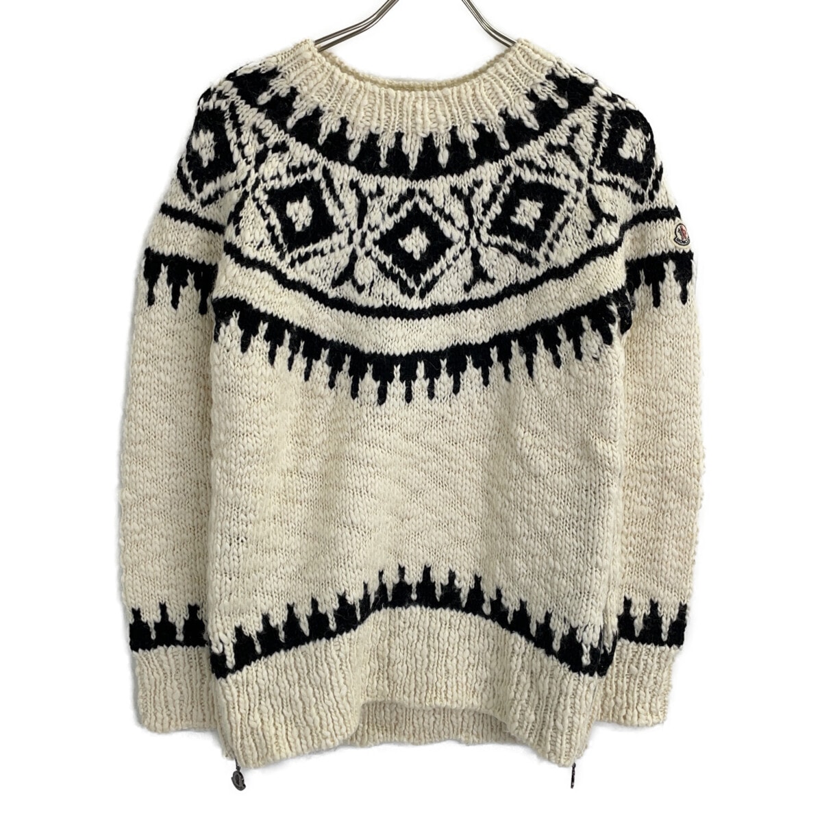 モンクレール MAGLIONE ウール サイドジップ ニット S