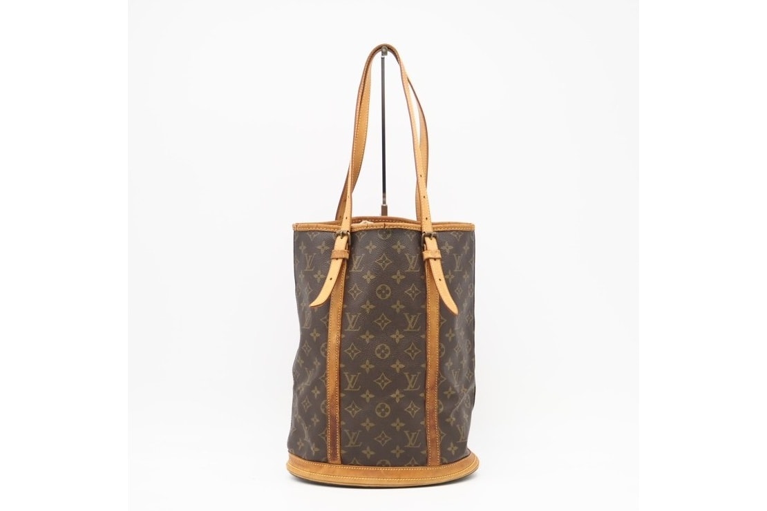 LOUIS VUITTON ルイ・ヴィトン モノグラム バケットGM M42236 ハンドバッグ ブラウン コーティングキャンバス レディース