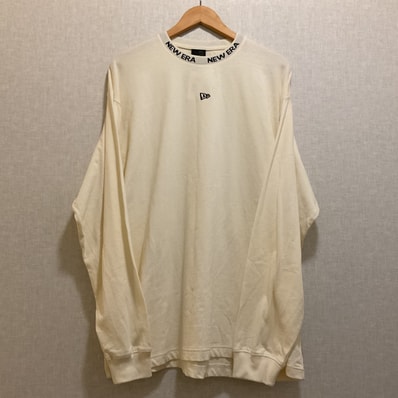 NEWERA【ニューエラ】長袖 Tシャツ ホワイト ロゴ ワッペン XXL